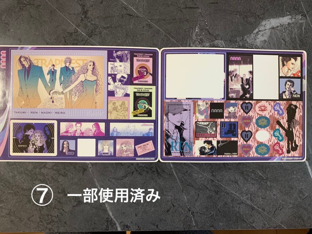 NANA ジャンボシールダス　新品全4種＋1種+使用済　計7点セット　矢沢あい