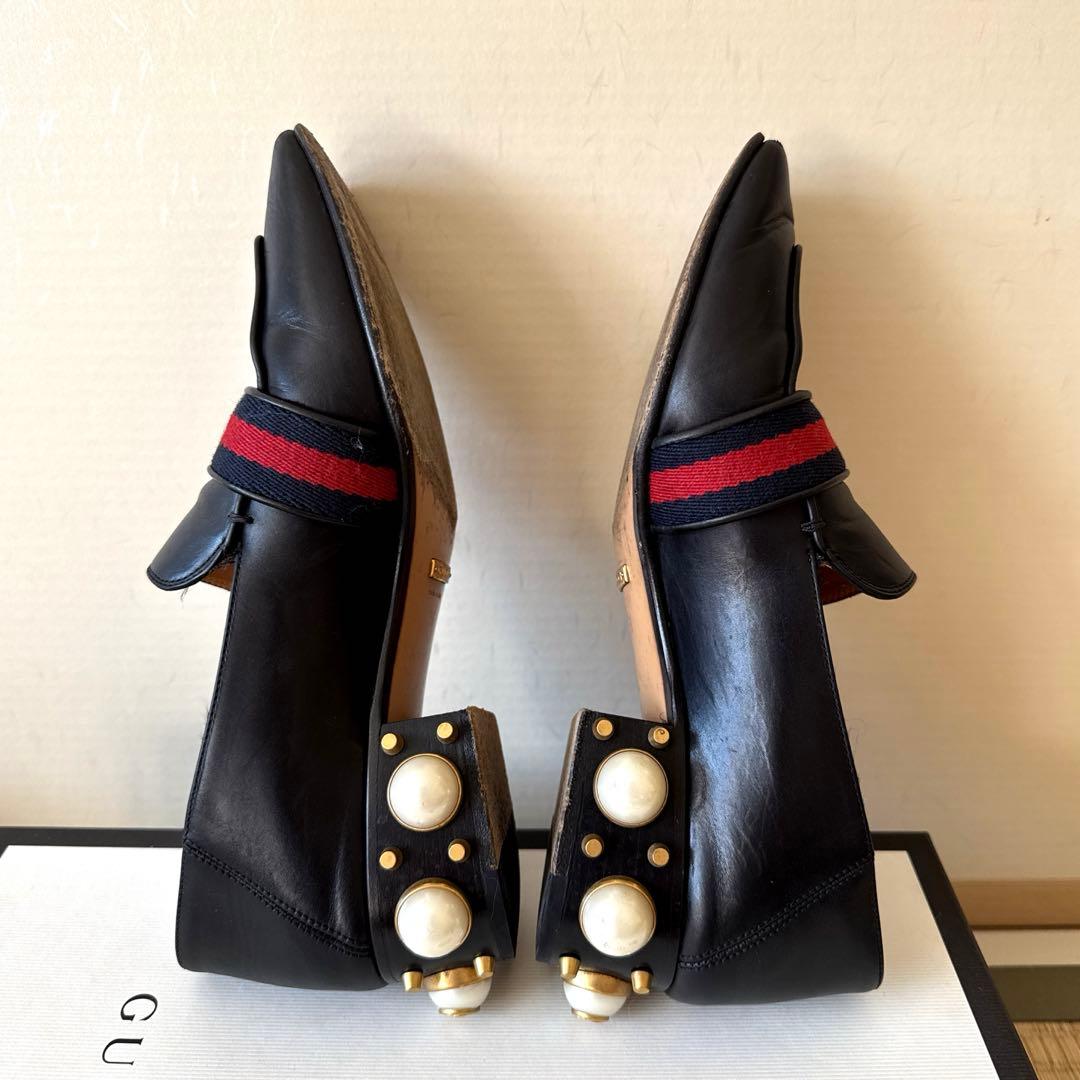 グッチ GGマーモント パール ローファー 36