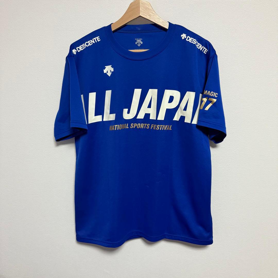 【極美品】ALLJAPAN 国体 デサント シャツ Oサイズ