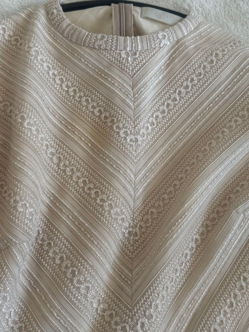 セルフォード　celford 36 アイボリー フレアスリーブ ワンピース