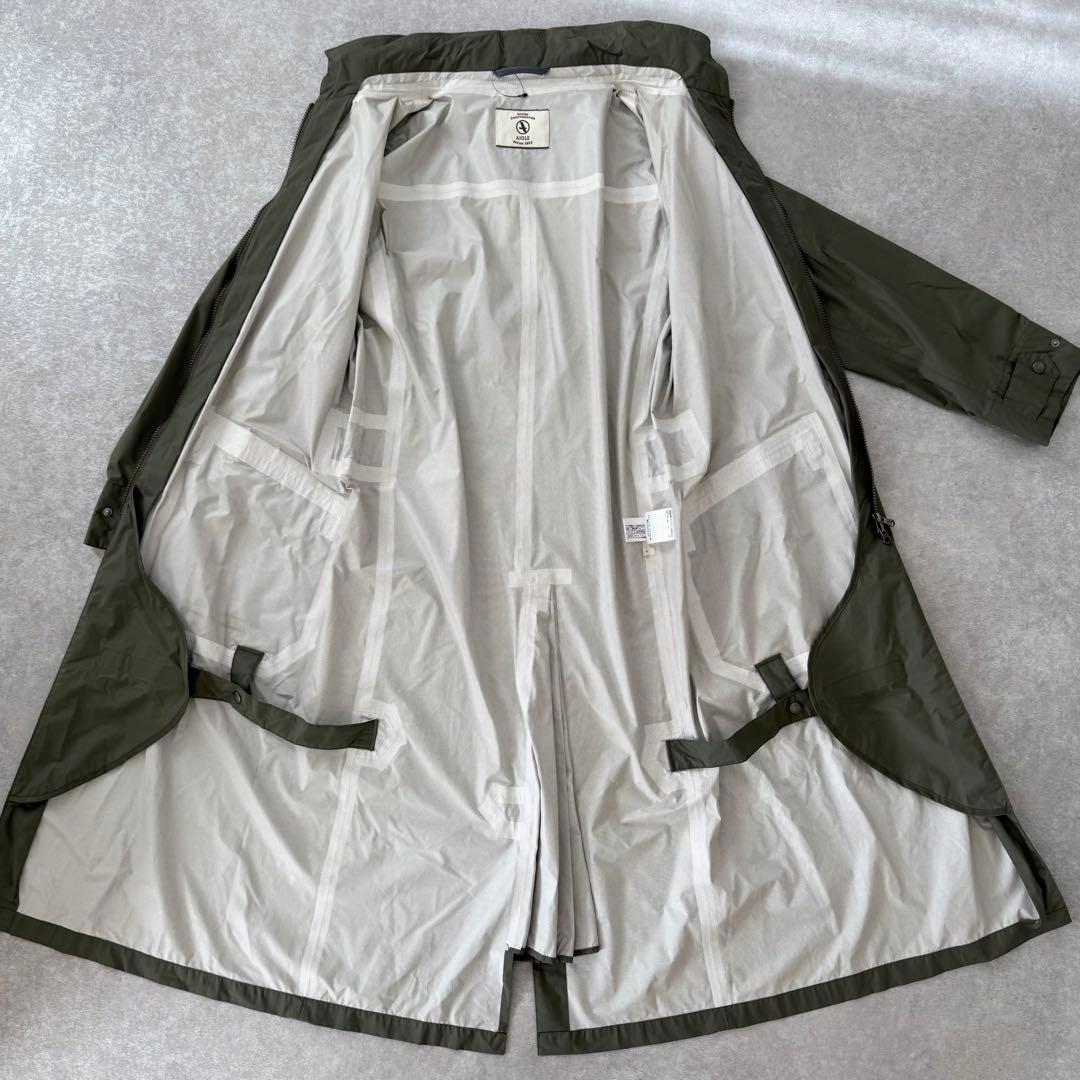 【未使用】AIGLE エーグル MTDライディングコート カーキ ロング フード