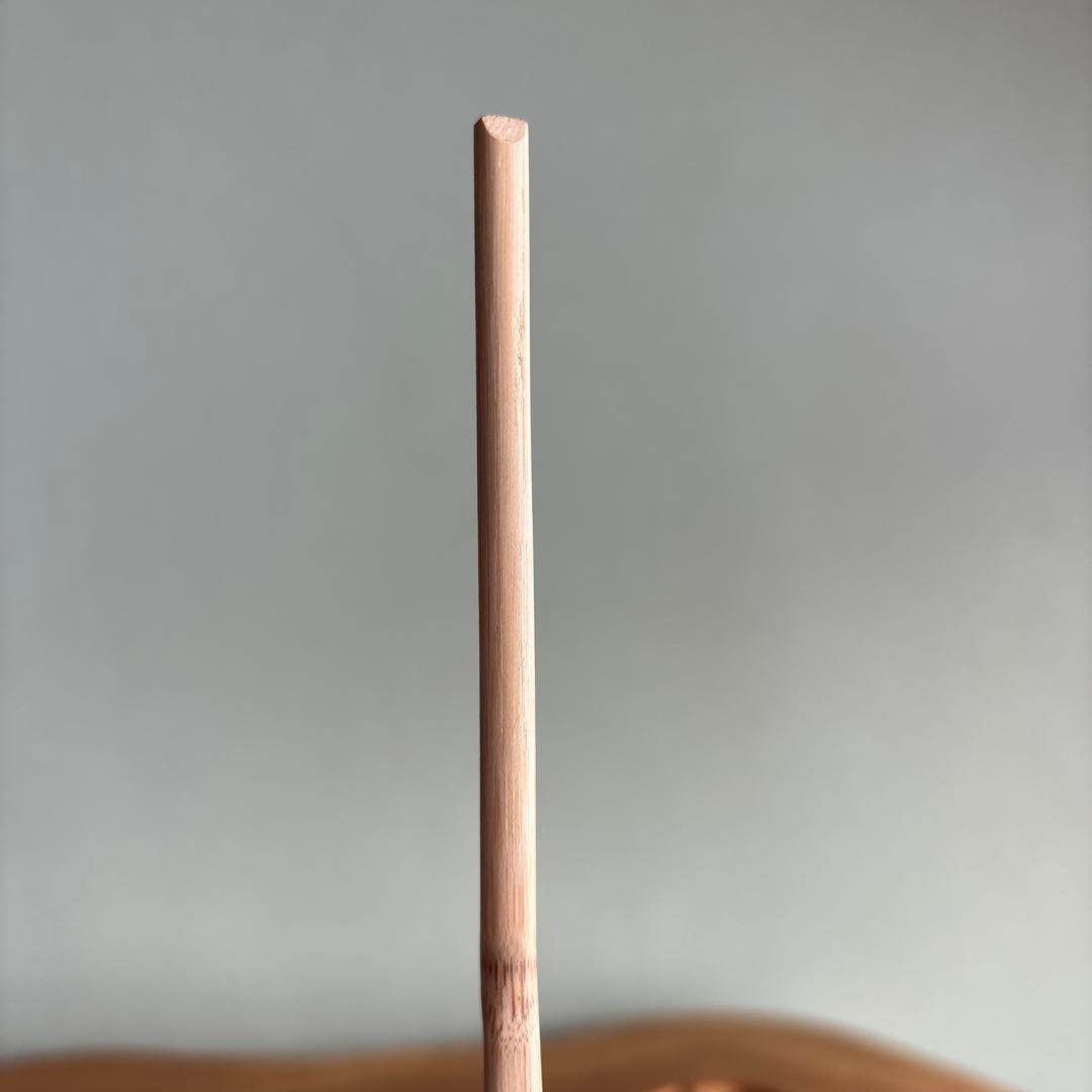 茶杓 銘「花ごろも」森洞雲造 竹筒 木箱入り