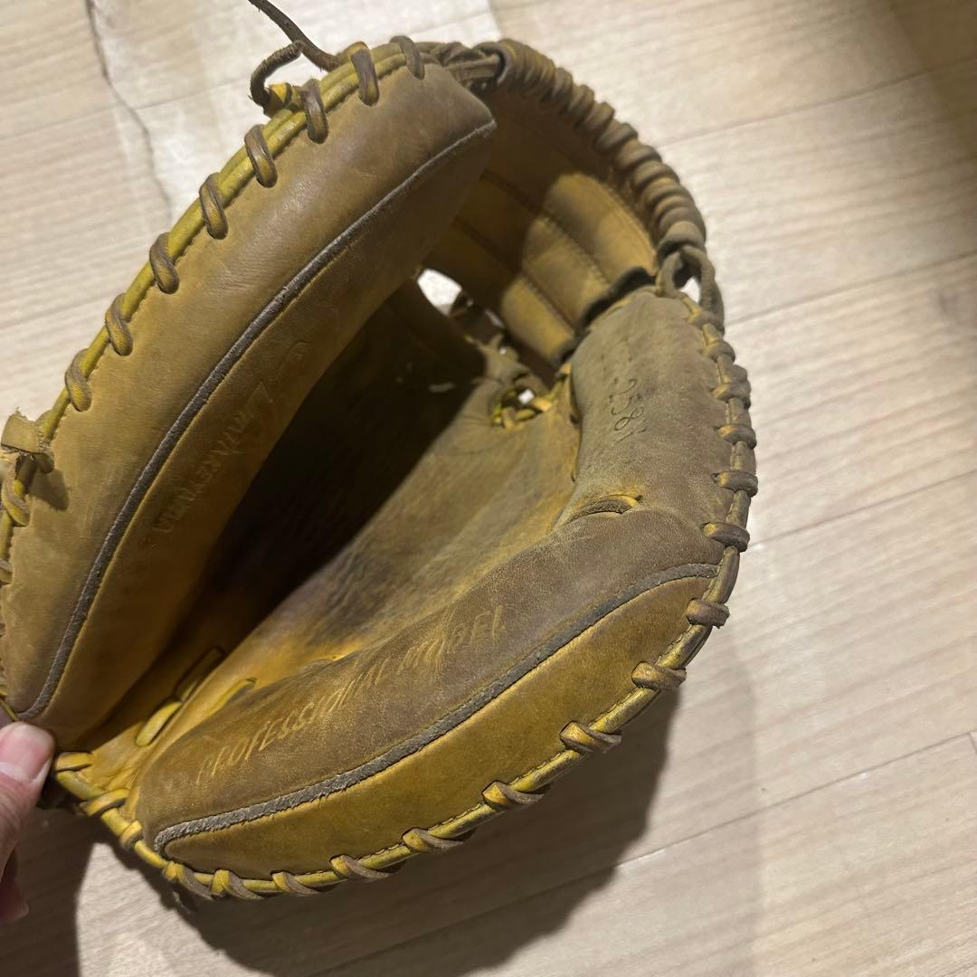 ハタケヤマ キャッチャーミット 軟式 野球 グローブ ブラウン系