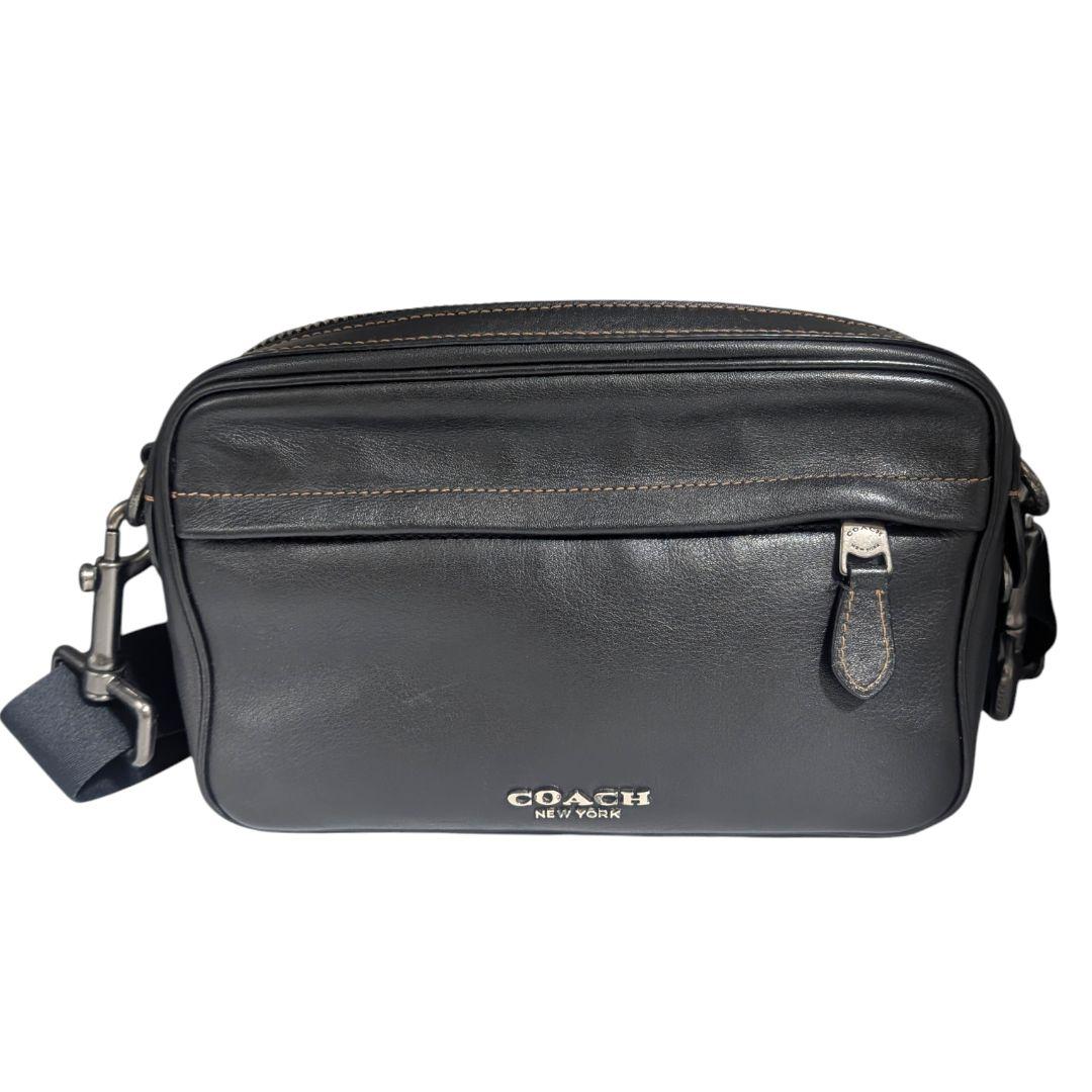 コーチ F39946 グラハムクロスボディ ショルダーバッグ レザー 黒