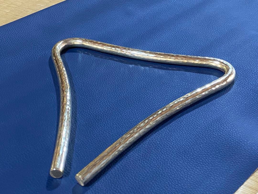 トライアングル 自作 真鍮製 10mm×18cm
