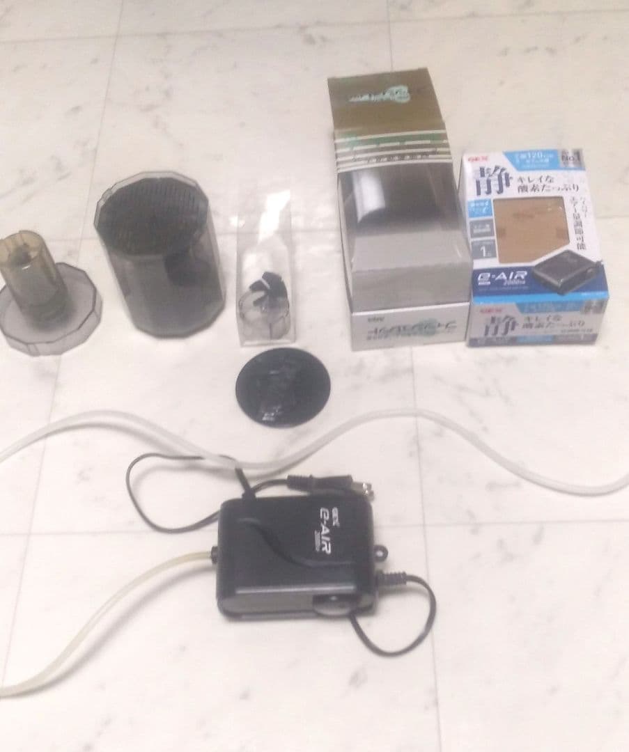 アクリル1200オーバーフロー水槽セット 4面ブラック