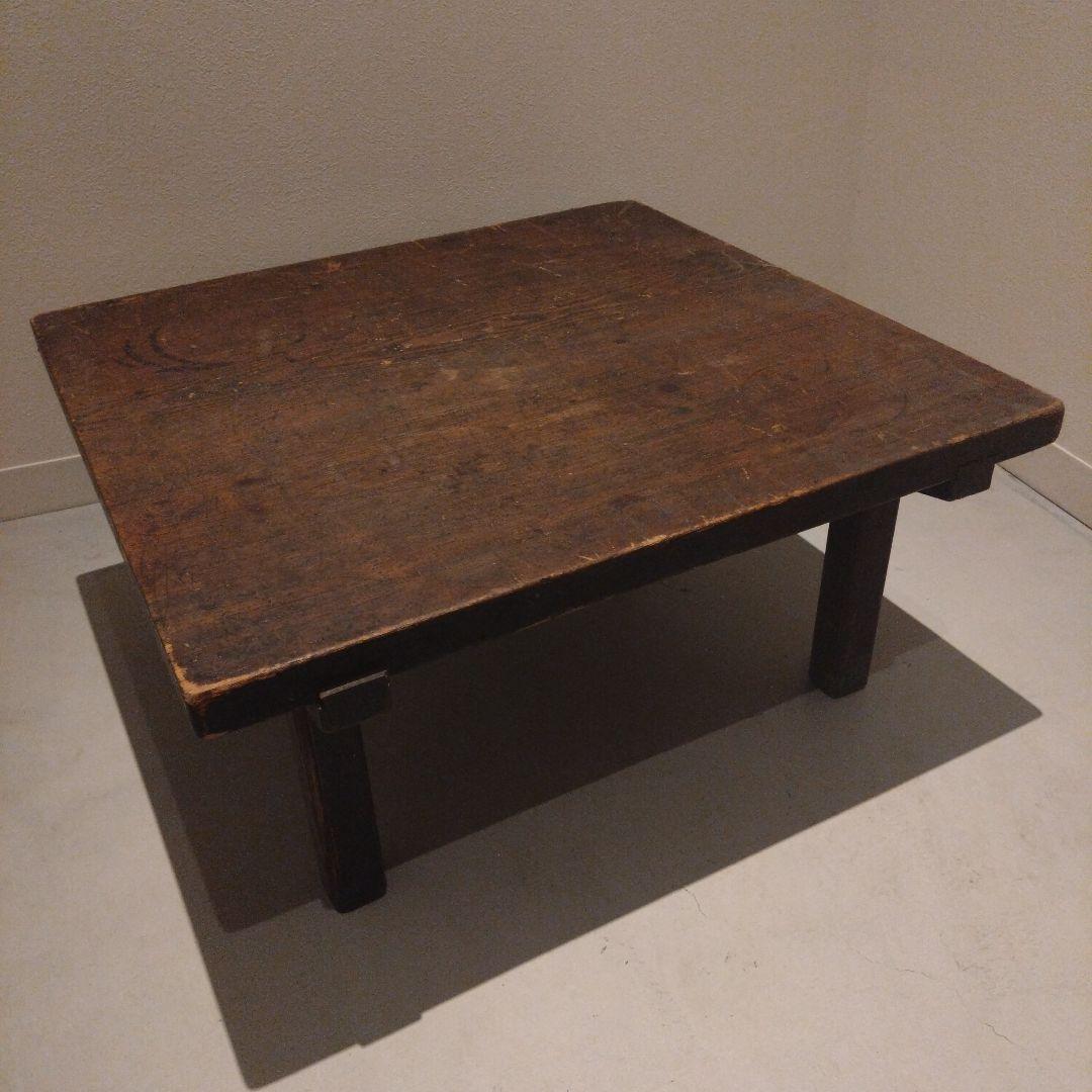 Mt3 木製正方形座卓 ダークブラウン 昭和レトロ ヴィンテージ アンティーク