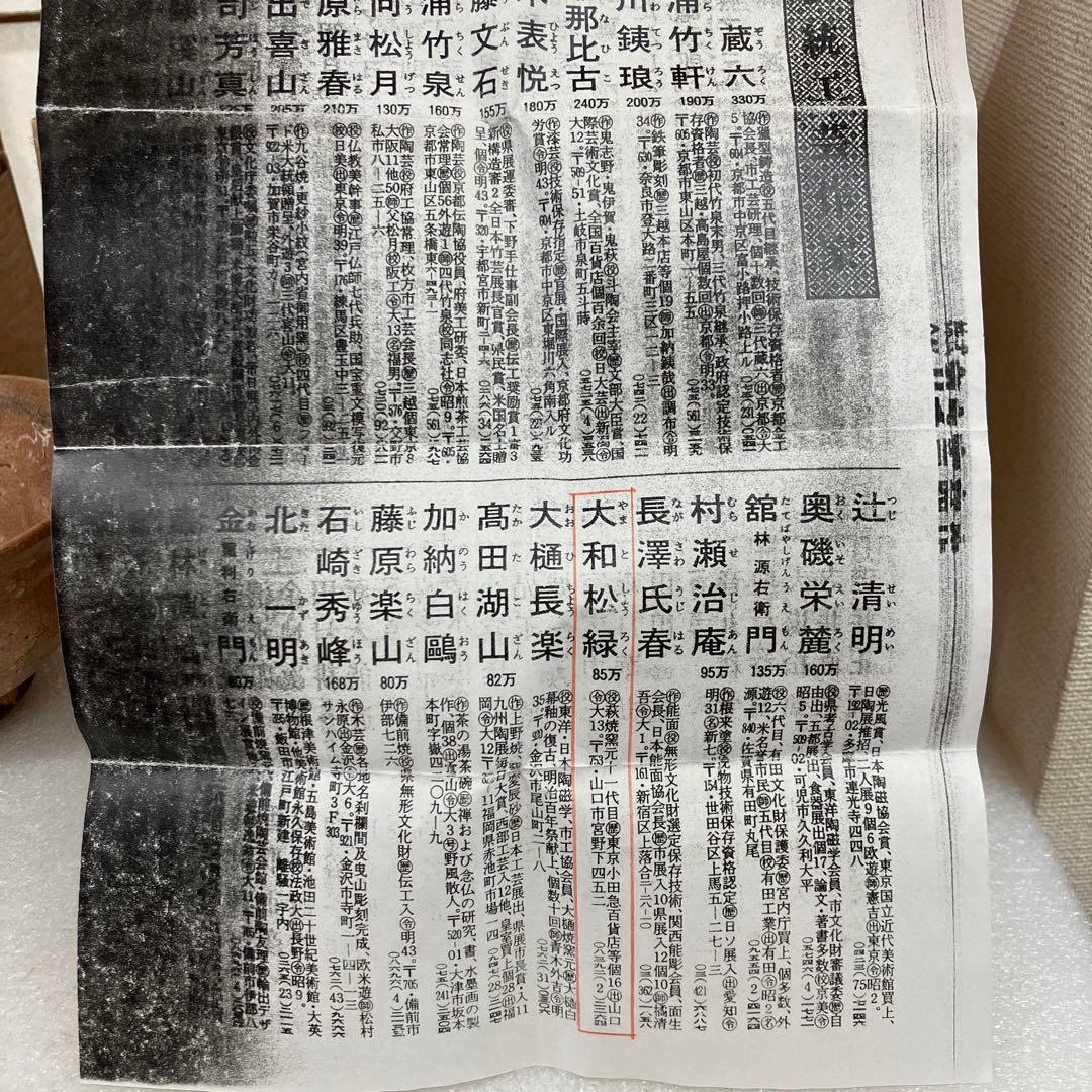 骨董　茶道具　萩焼茶碗　銘　「曙ト号ス」共箱　半古斎　蓋書　N256HGC