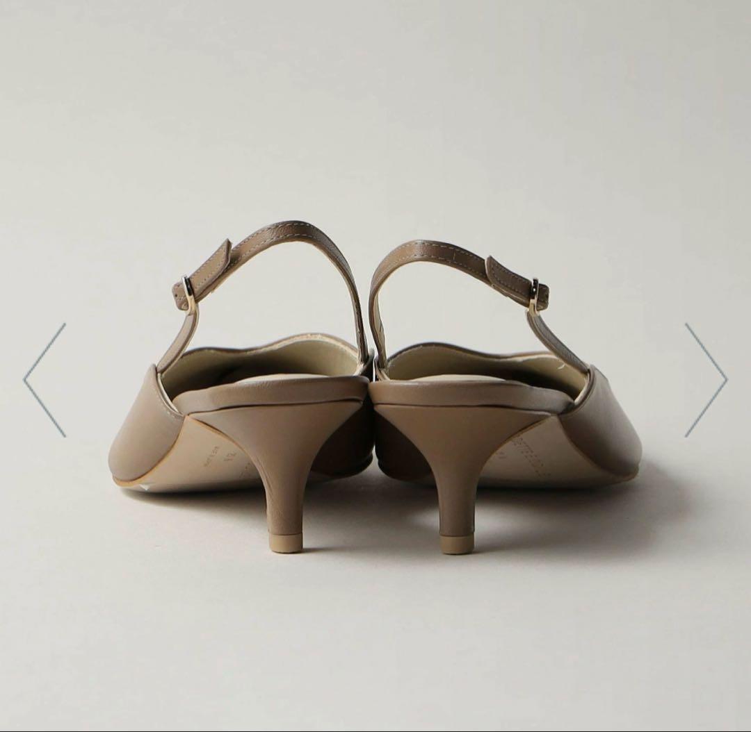 【超美品】ODETTE E ODILE ウェーブラインバックベルト パンプス