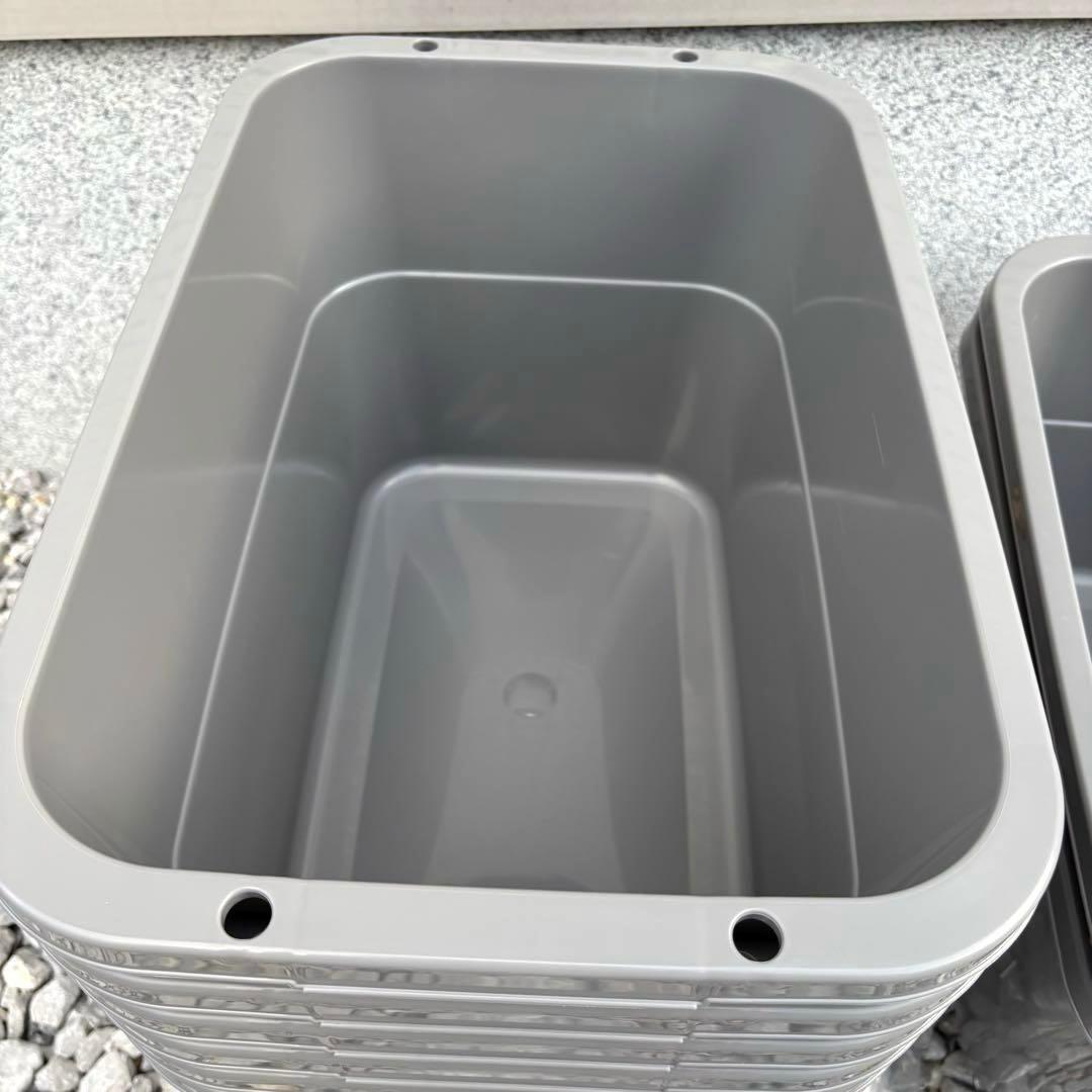 ① 角タライ24L グレー 新品と中古 8個セット 新色 天羽めだか様オリジナル