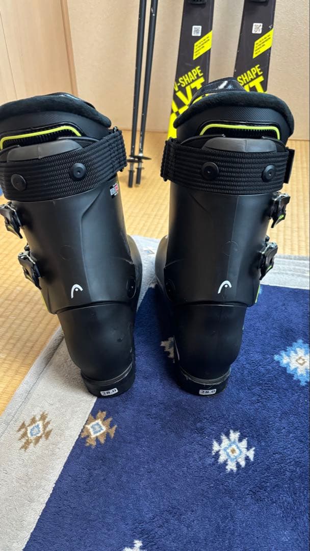 HEAD V2 スキーセット イエロー/ブラック