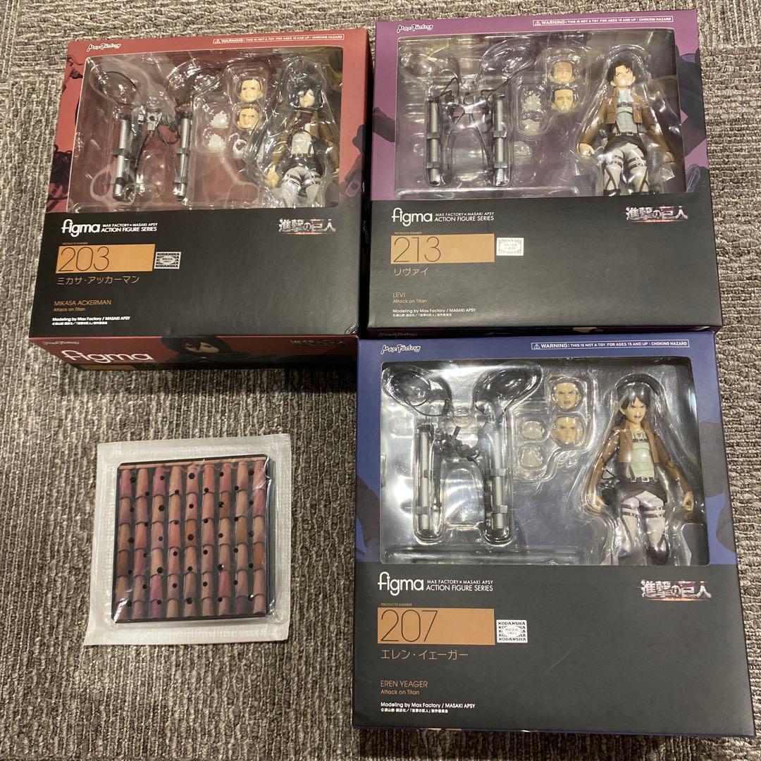 進撃の巨人 figma フィギュア エレン・イェーガー リヴァイ 兵長 ミカサ