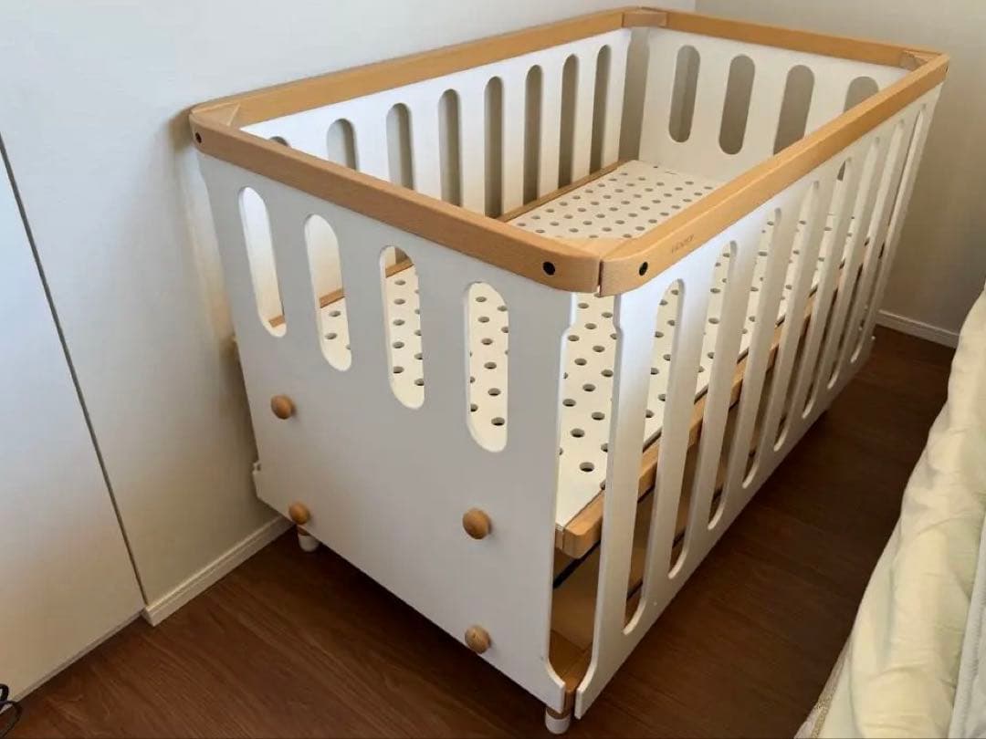 【専用・直接引き取り】HOPPL bebed 10年使えるベビーベッド