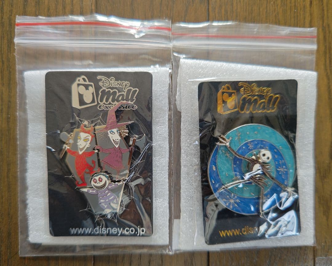 【希少/未開封】 ディズニーモール限定 ナイトメアビフォアクリスマス ピンバッジ