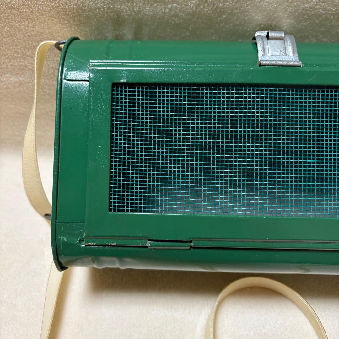 昭和レトロ 〔30年代〕山本商店 虫籠 緑色 金属製