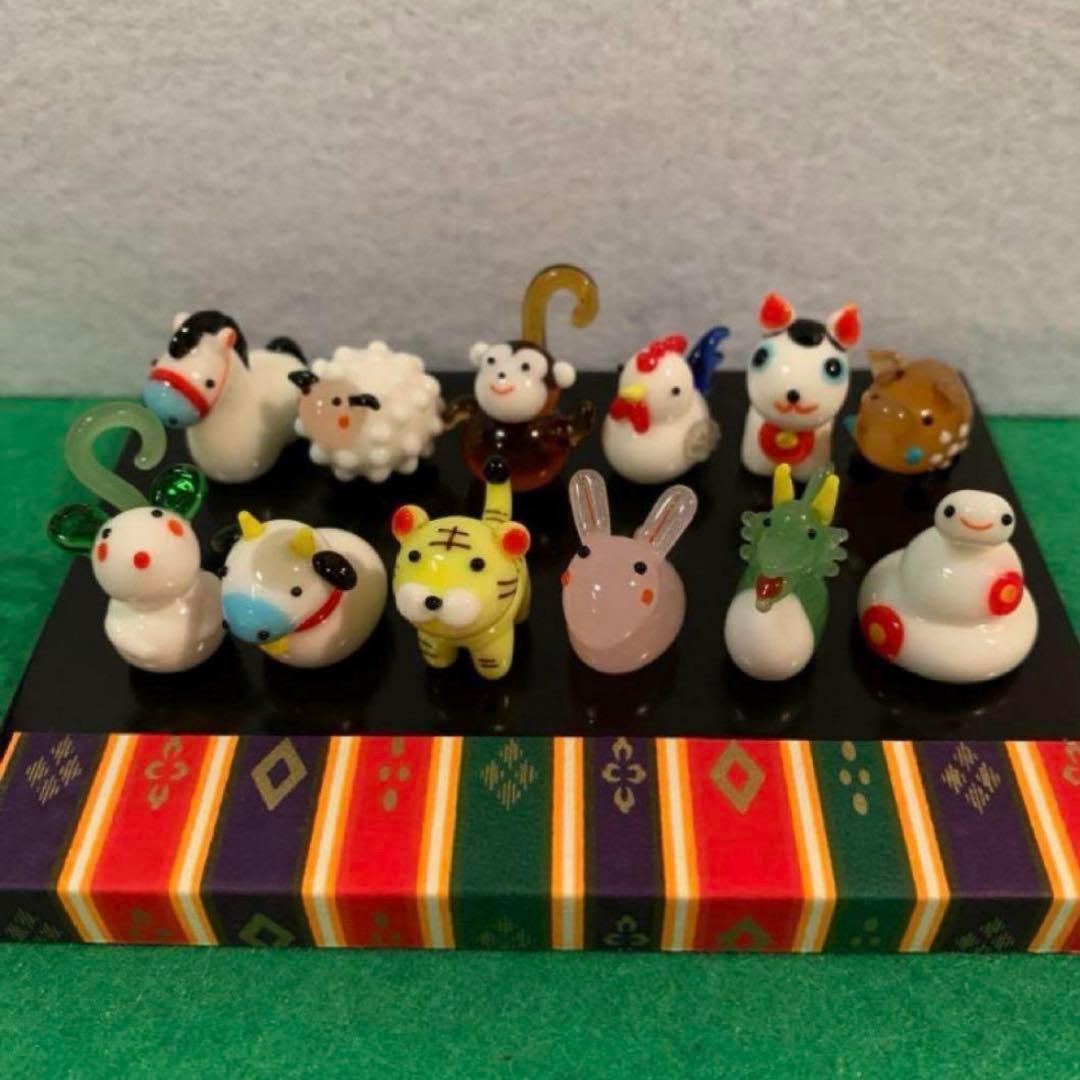 やさまる　ガラス細工　ミニチュア