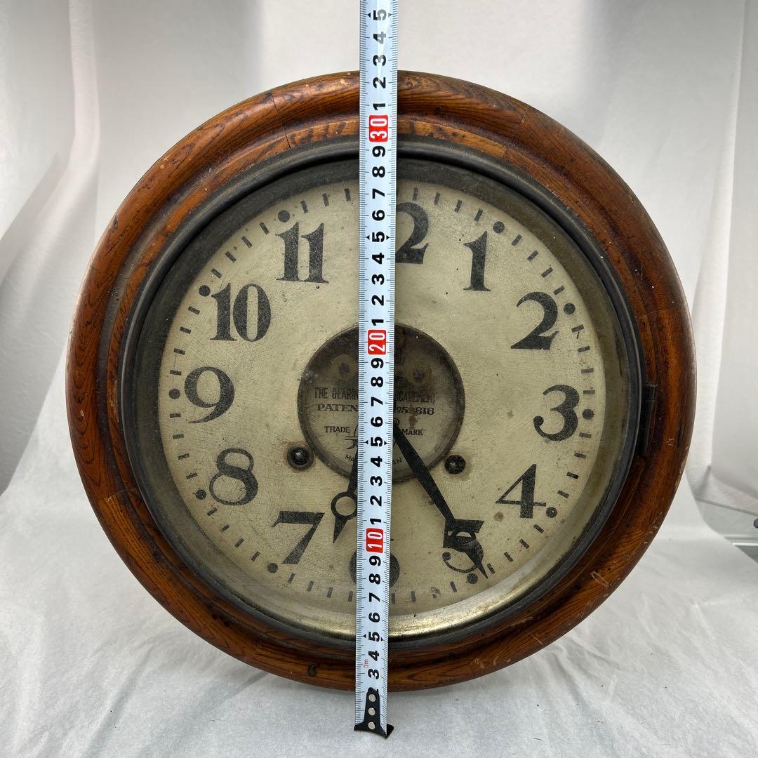 D古い　ラーヂ　 掛け時計 日本製　古時計　現状品　インテリア飾りに