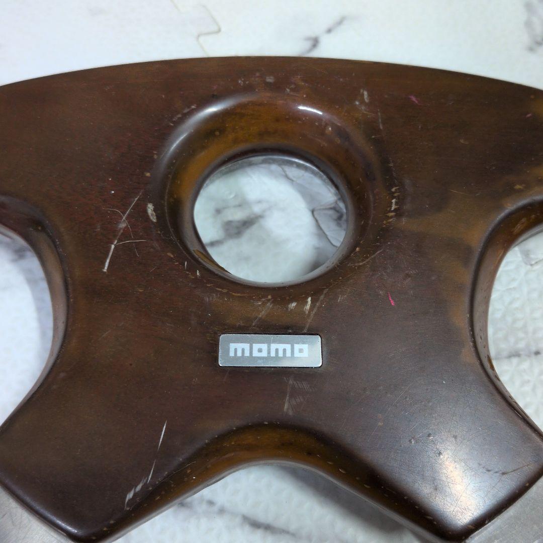 momo ウッドステアリング　当時物　MOMO