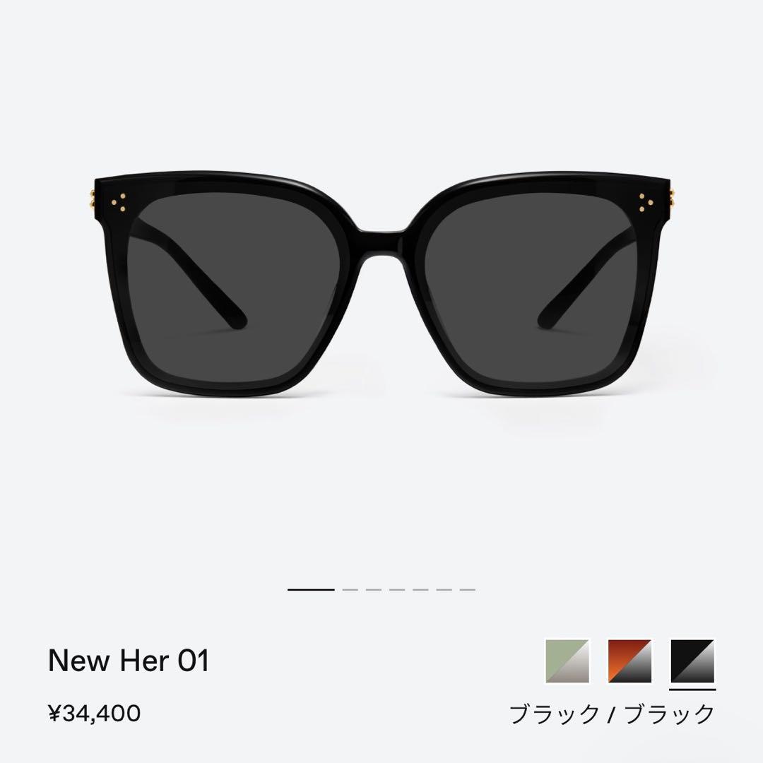 GENTLE MONSTER New Her 01 ブラックサングラス