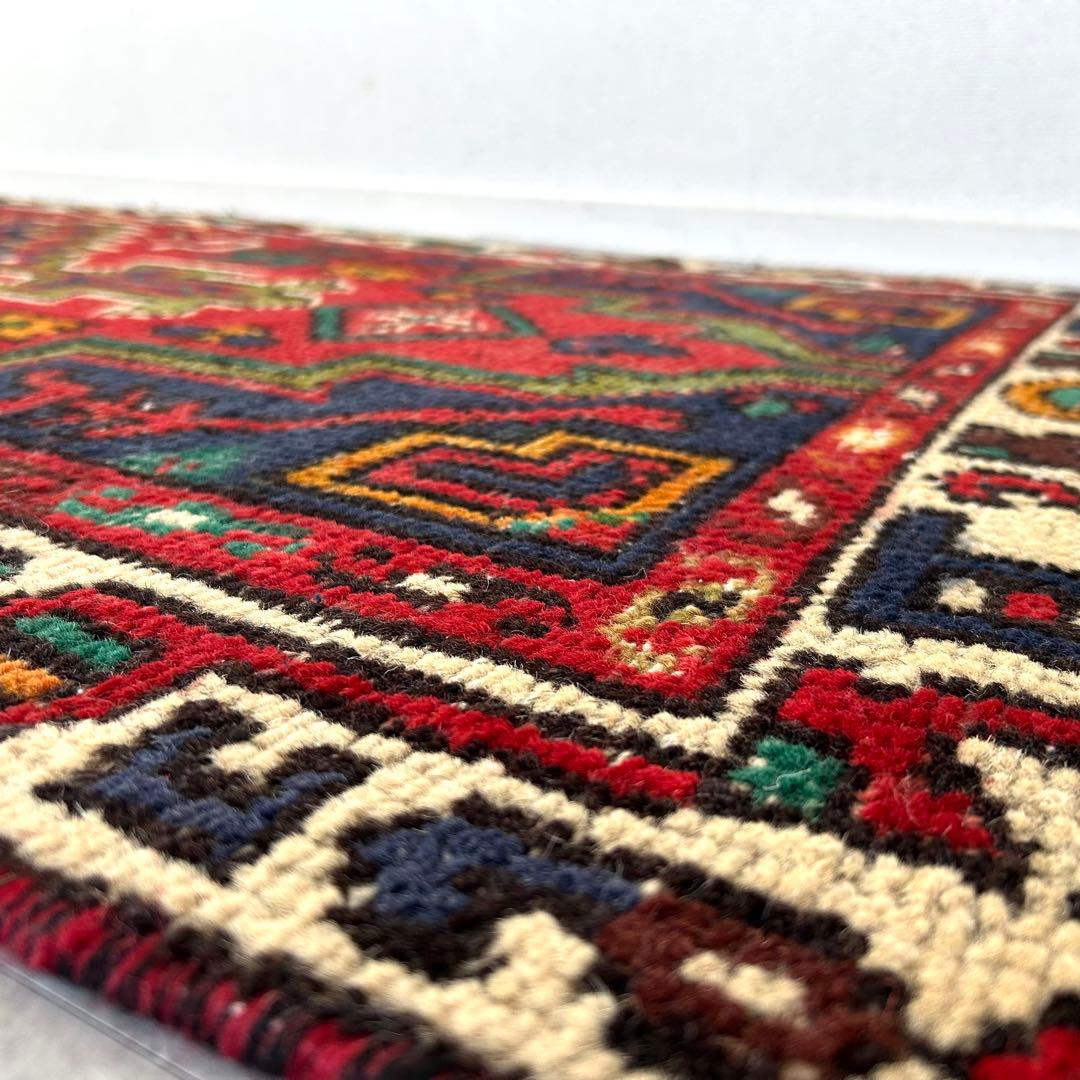 1980's 181cm×82cm 手織りラグ