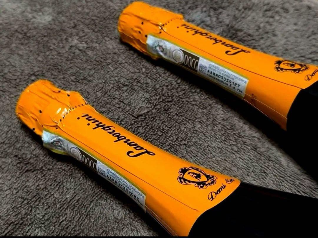 【2本】Lamborghini Demi Sec ランボルギーニ オレンジラベル