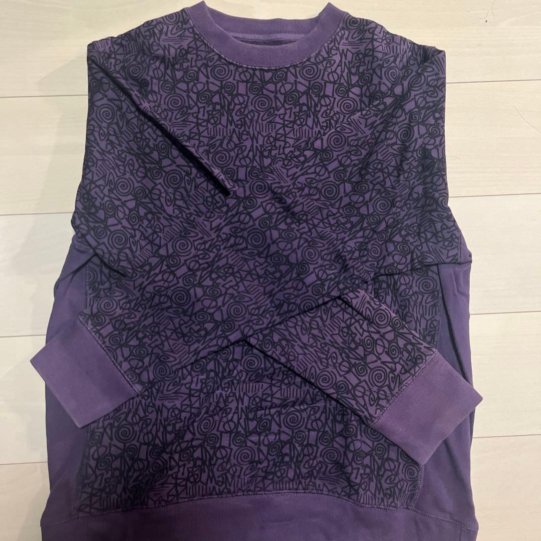 もこぱん【希少デザイン】STUSSY 総柄デザイン スウェット