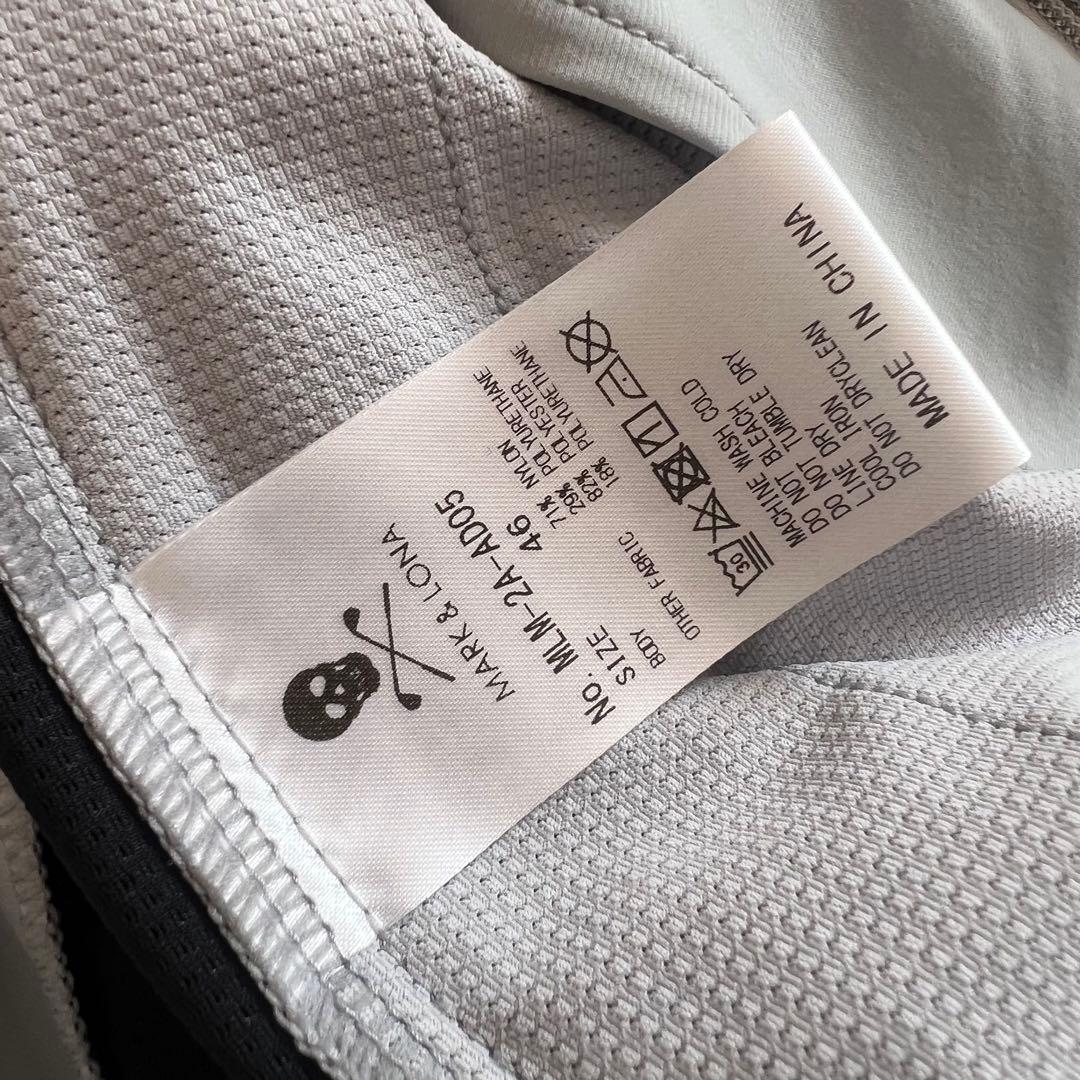 MARK&LONA マークアンドロナ　ナイロンジャケット メンズ　ゴルフ　ロゴ