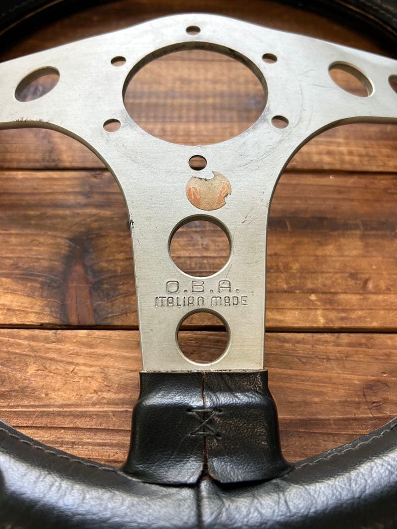 O.B.A. イタリア製 ステアリング オバハン オバ ハンドル 小径 極太