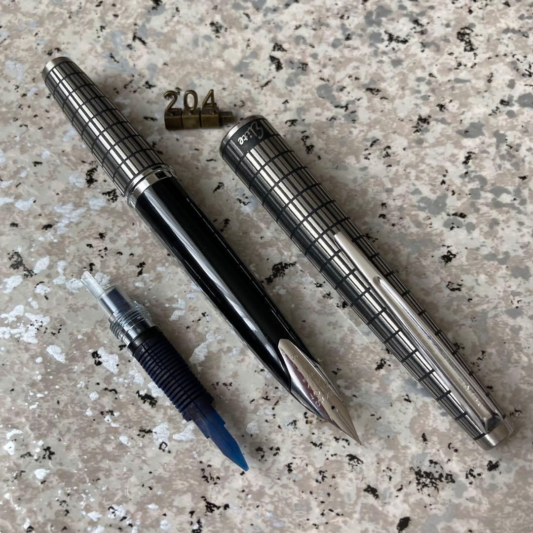 #204 オーバーホール済み 万年筆 パイロット PILOT 全格子 18k