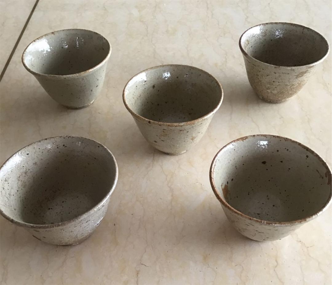 【伊賀焼】湯呑み 5客 バラ売り不可