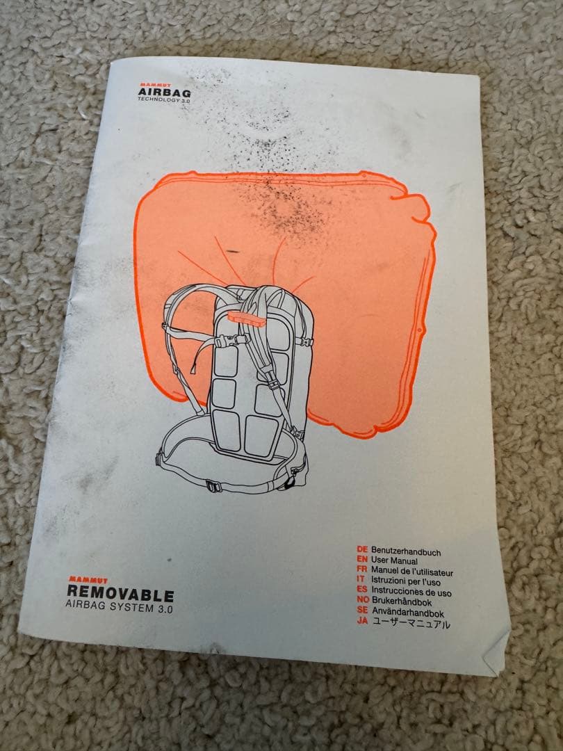 Mammoth AIRBAG TECHNO 3.0 バックパック 黒/オレンジ