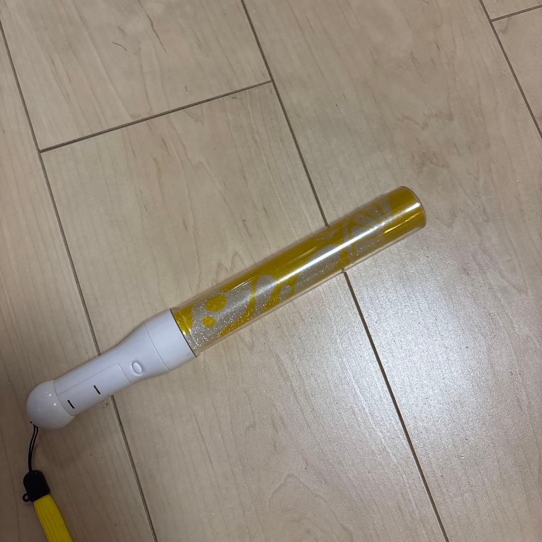 (うさ様用)mi!kペンライト イエローラメペンライト ストラップ付き