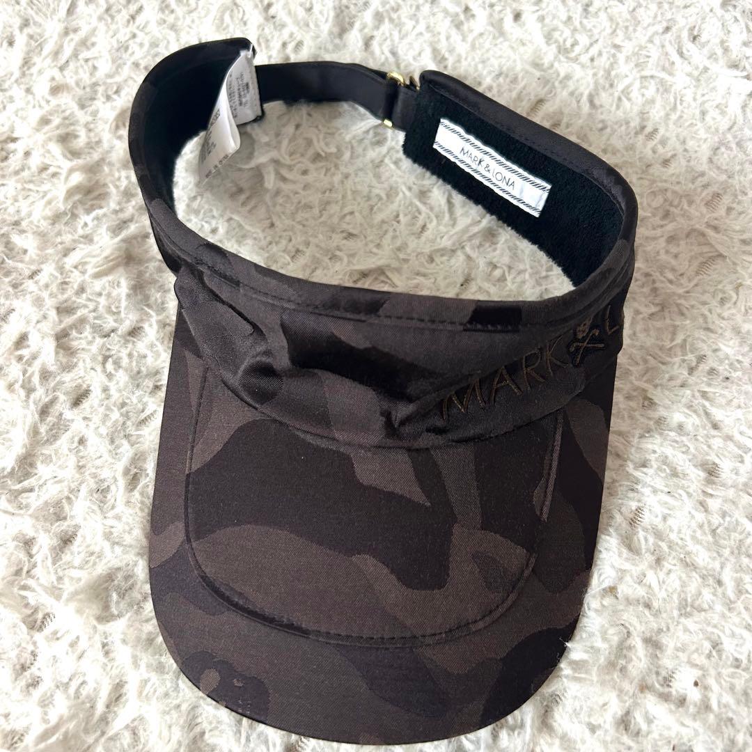 MARK & LONA マークアンドロナ サンバイザー スカルロゴ カモフラ柄