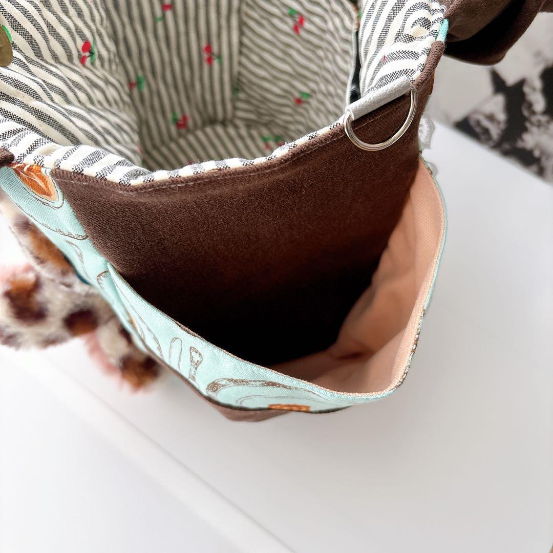 ま*ー様 コヤンイサムチョン　スイーツルミちゃん　バック　レオパードファー