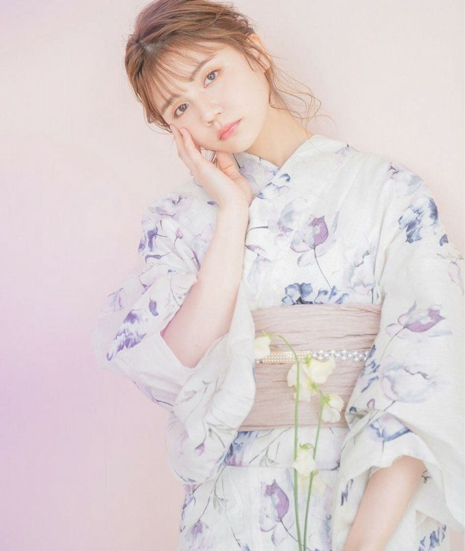 Dita 浴衣5点セット 涼風の水彩ひなげし 2023年