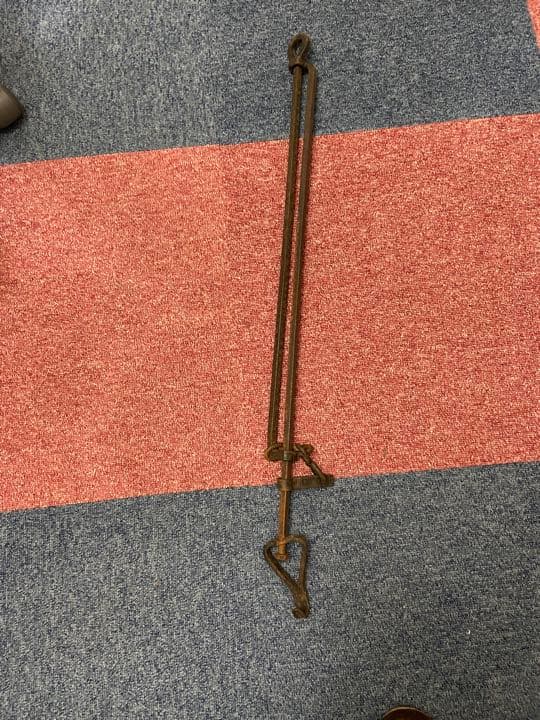 《鉄製自在鉤》焚き火キャンプ囲炉裏古民具