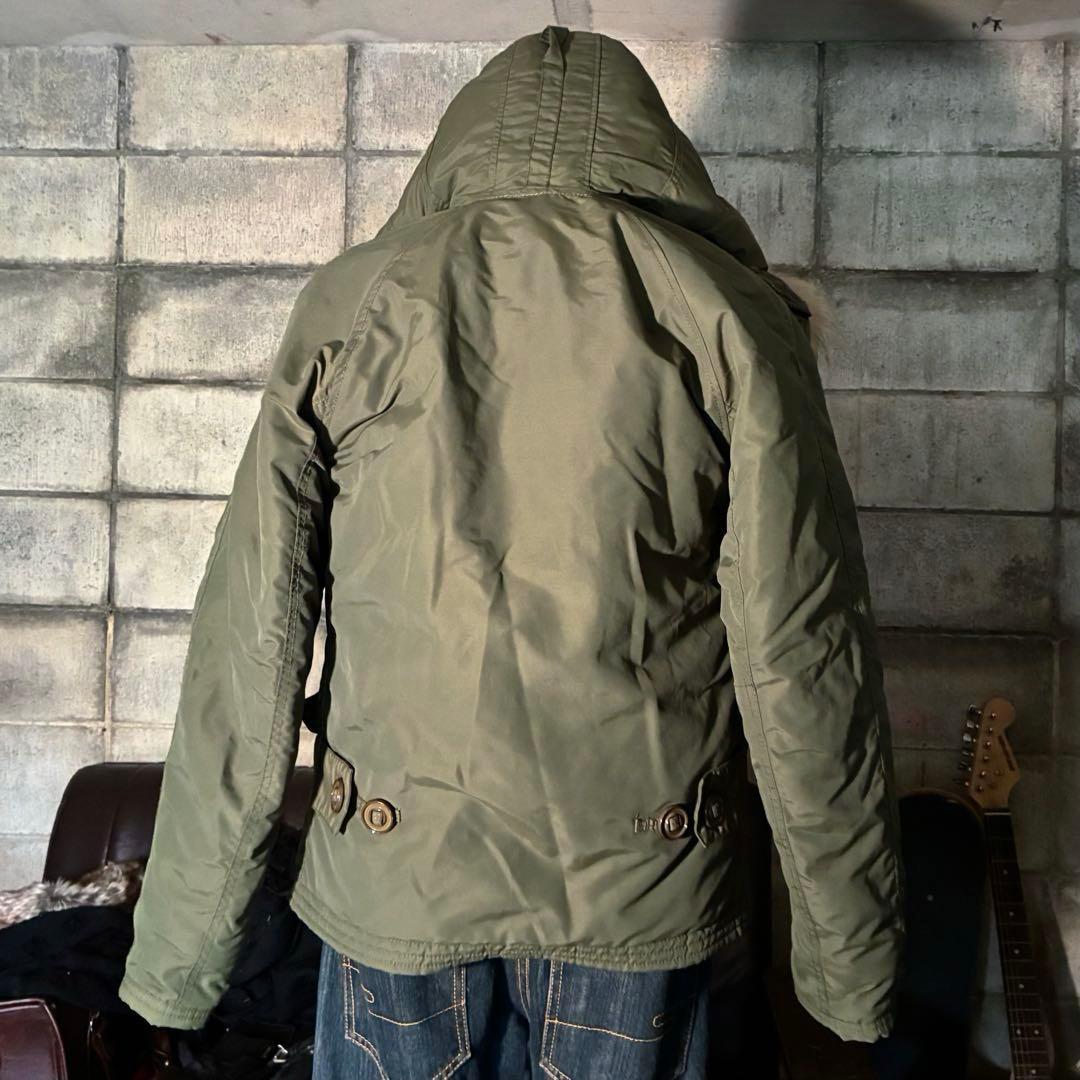モッズコート　フライトジャケット　リアルファー　 N2B ミリタリー　ナイロン