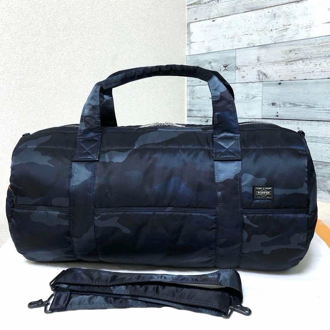 未使用級✨激レア ポータータンカー ボストンバッグM 2wayカモフラネイビー