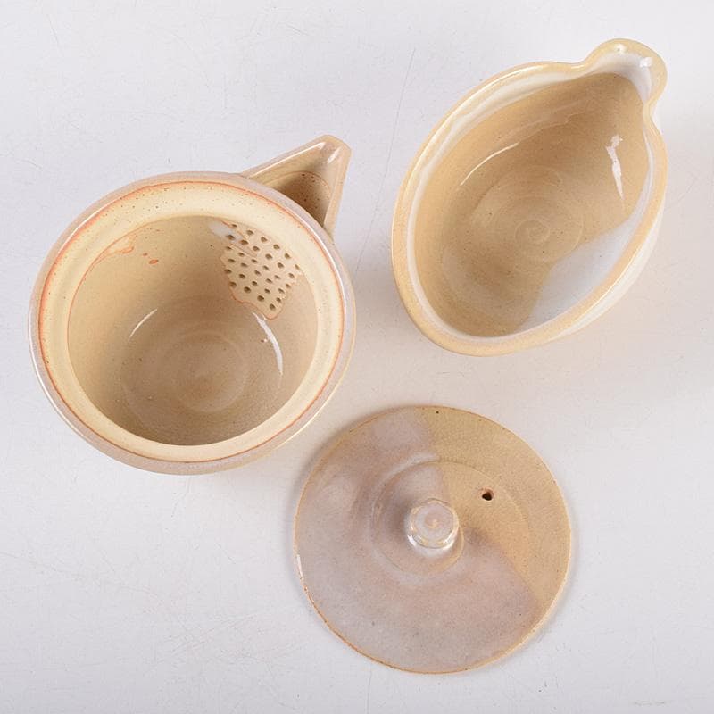 茶道具　萩焼　十二代　田原陶兵衛造　煎茶器一式　茶器揃　共箱　V　R8989