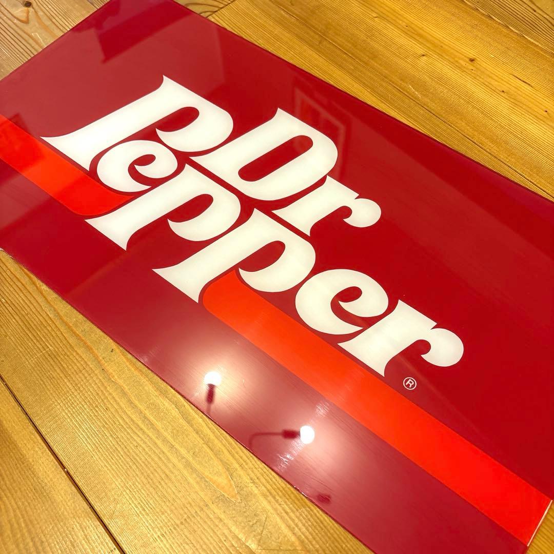 80年代　ドクターペッパー　旧ロゴ　アクリル　看板　USA サイン