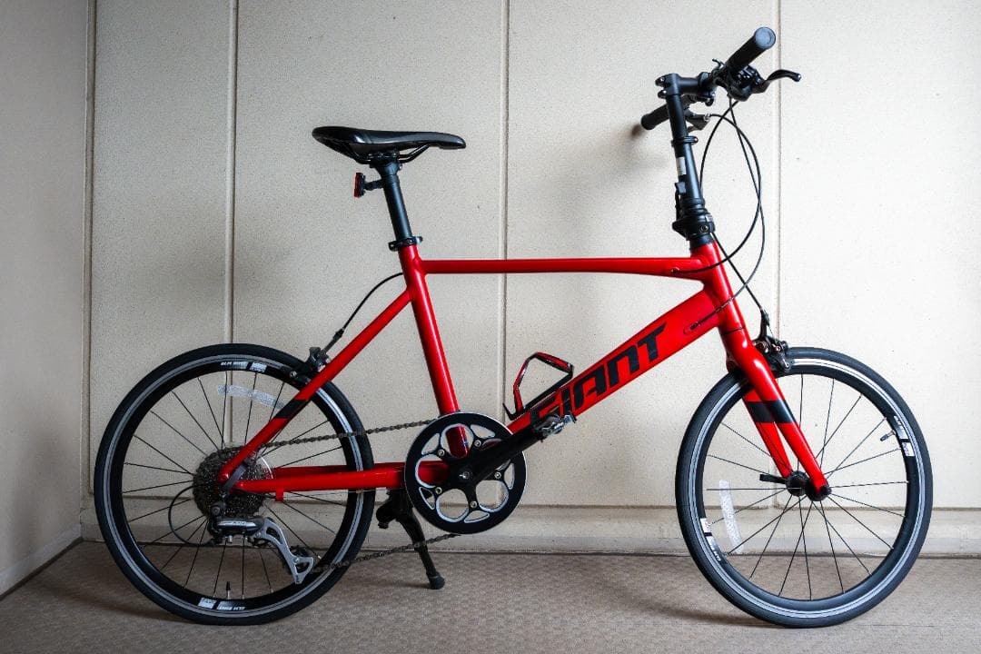 [中古][手渡希望]GIANT IDIOM2 折りたたみ自転車 赤 6段変速