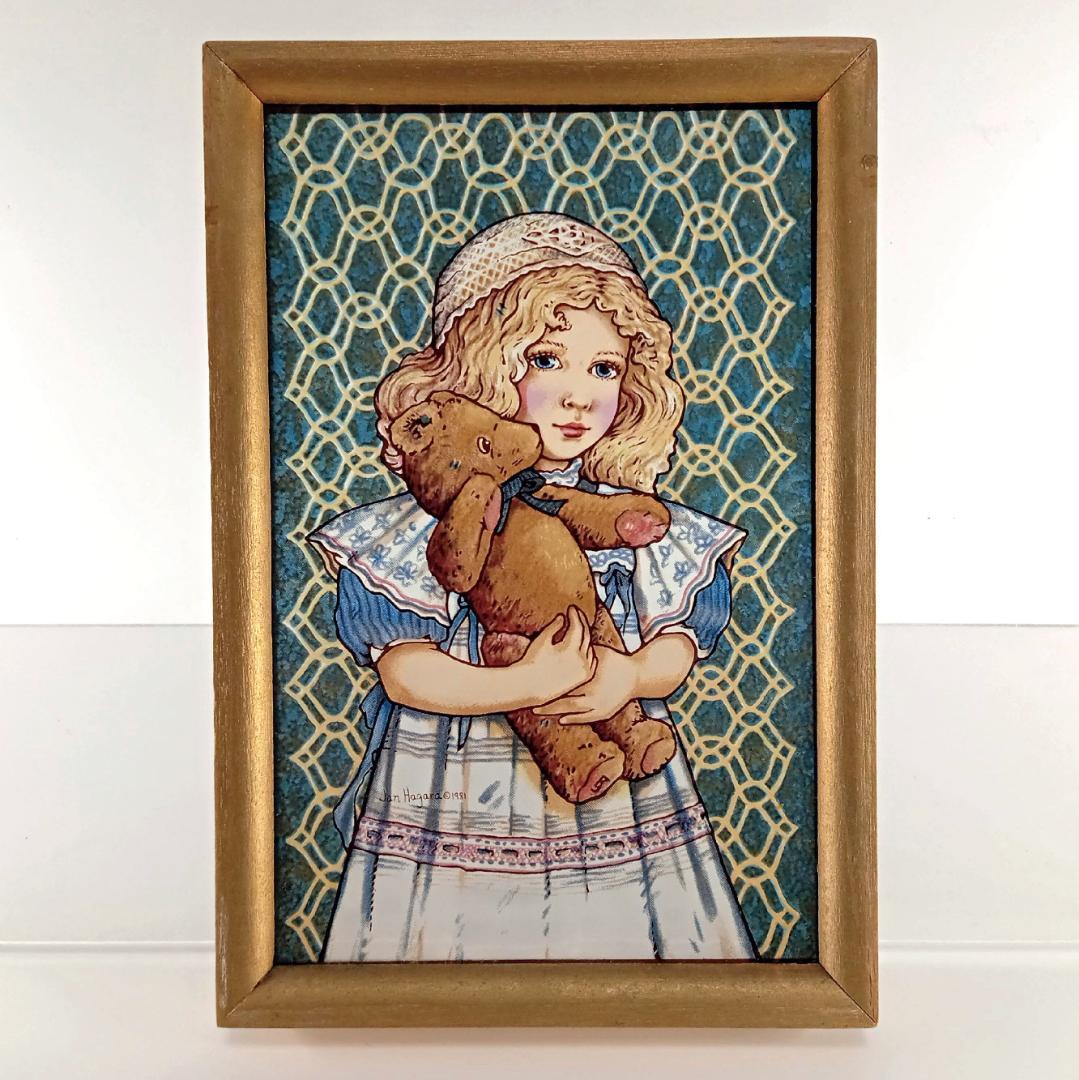 ジャン・ハガラ ステンドグラス 少女とお人形 アン　グラスマスターズ社