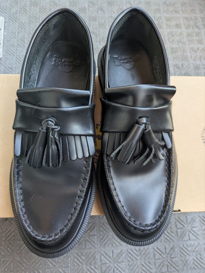 ドクターマーチン　ADRIAN ブラック　レディースローファー