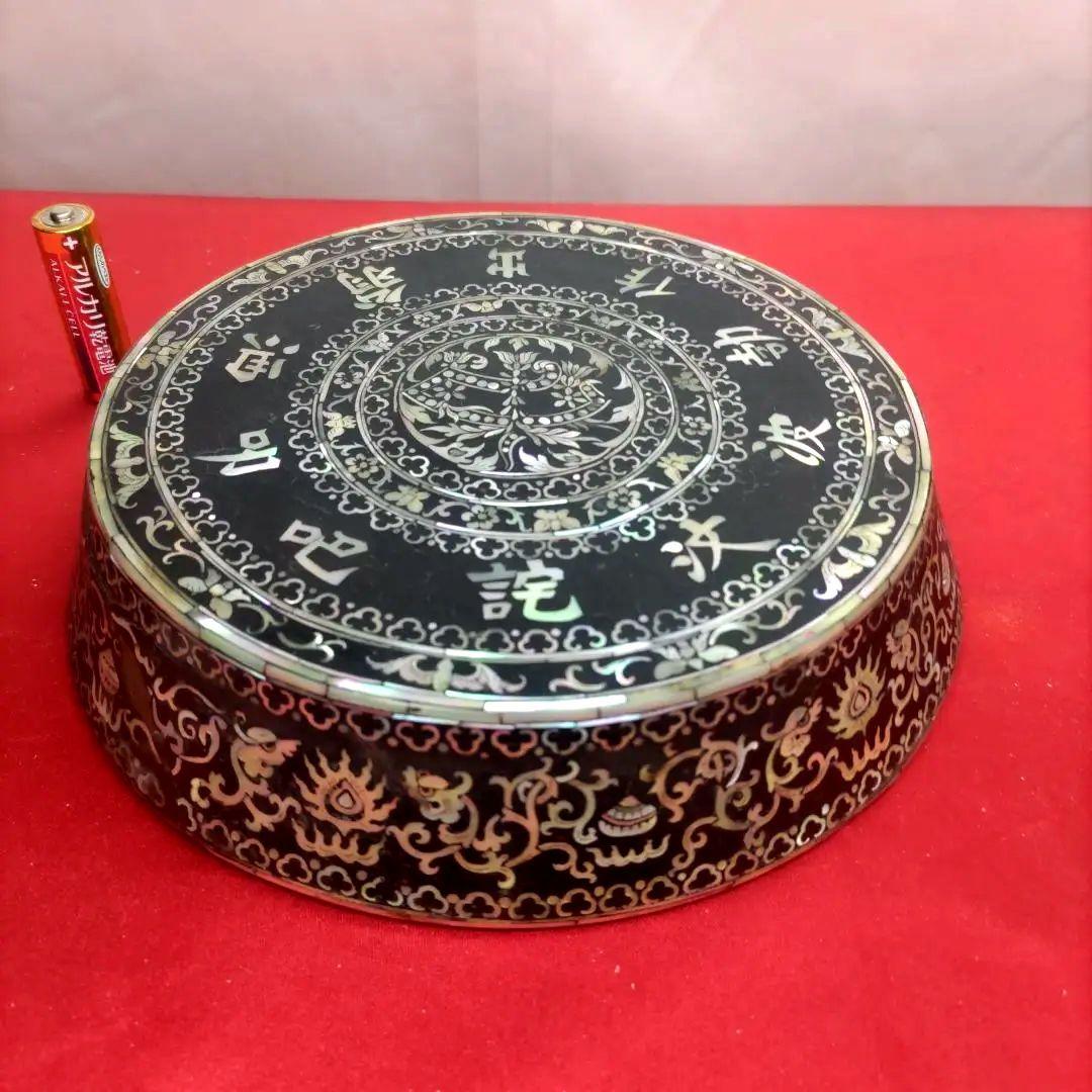 螺鈿　螺鈿細工　李朝　朝鮮美術　中国美術　インテリア　置物　華台　香炉台