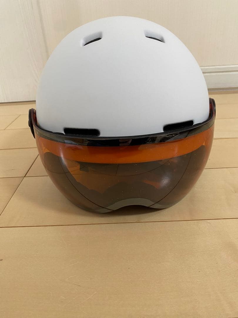 MOON スキー　スノーボード　ヘルメット ホワイトL ゴーグル付き