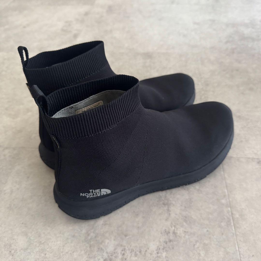 美品★ノースフェイス 防水シューズ　レインシューズ　晴雨兼用　靴　25cm 黒