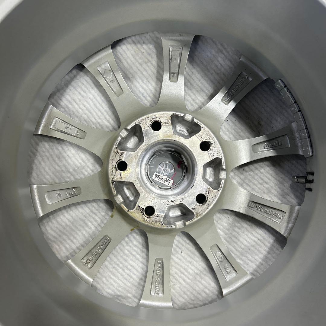 【溝9割以上】スタッドレスタイヤ205/60R16 Weds製ホイール 付き