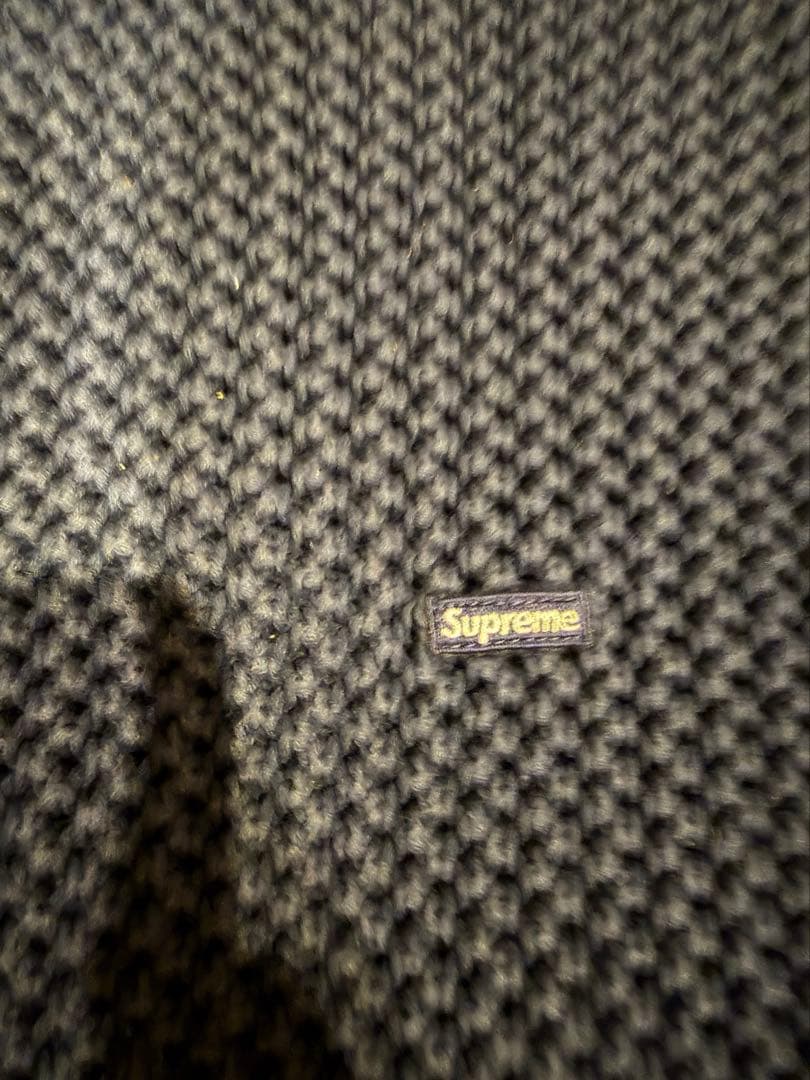 トップス supreme open knit small box logo sweater