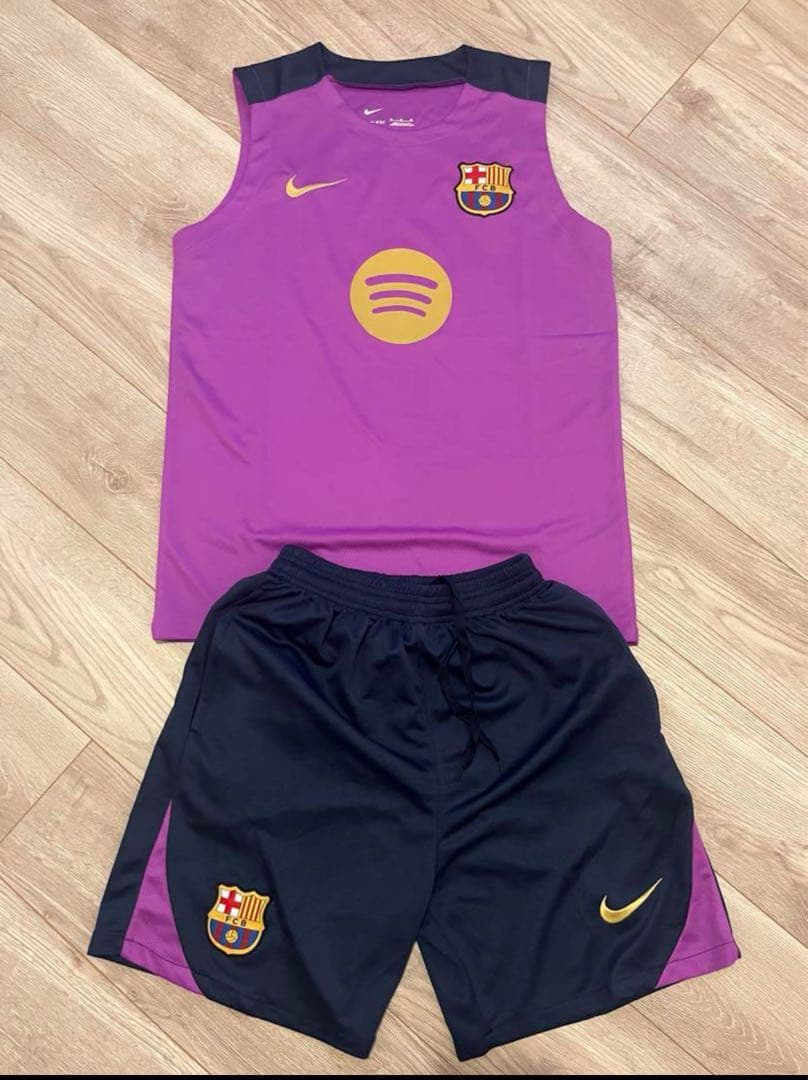 早い物勝ち 完売品 バルセロナ ヤマル ノースリーブ トレーニングウェア上下M