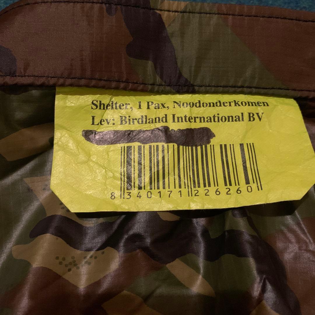 希少 デッドストック 新品未使用 オランダ軍タープ